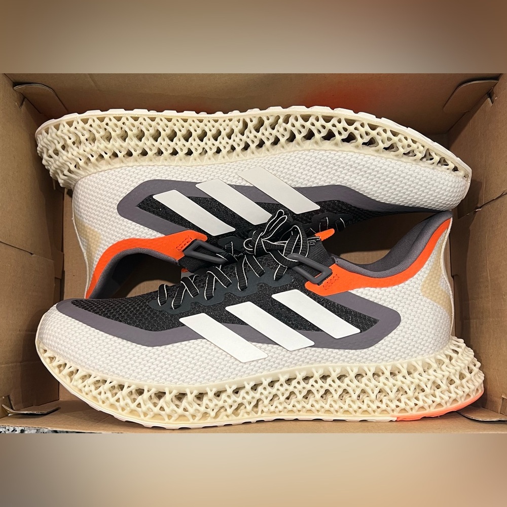Men’s Adidas 4DFWD 2 Running Shoes Carbon Cloud White GX9250 NEW